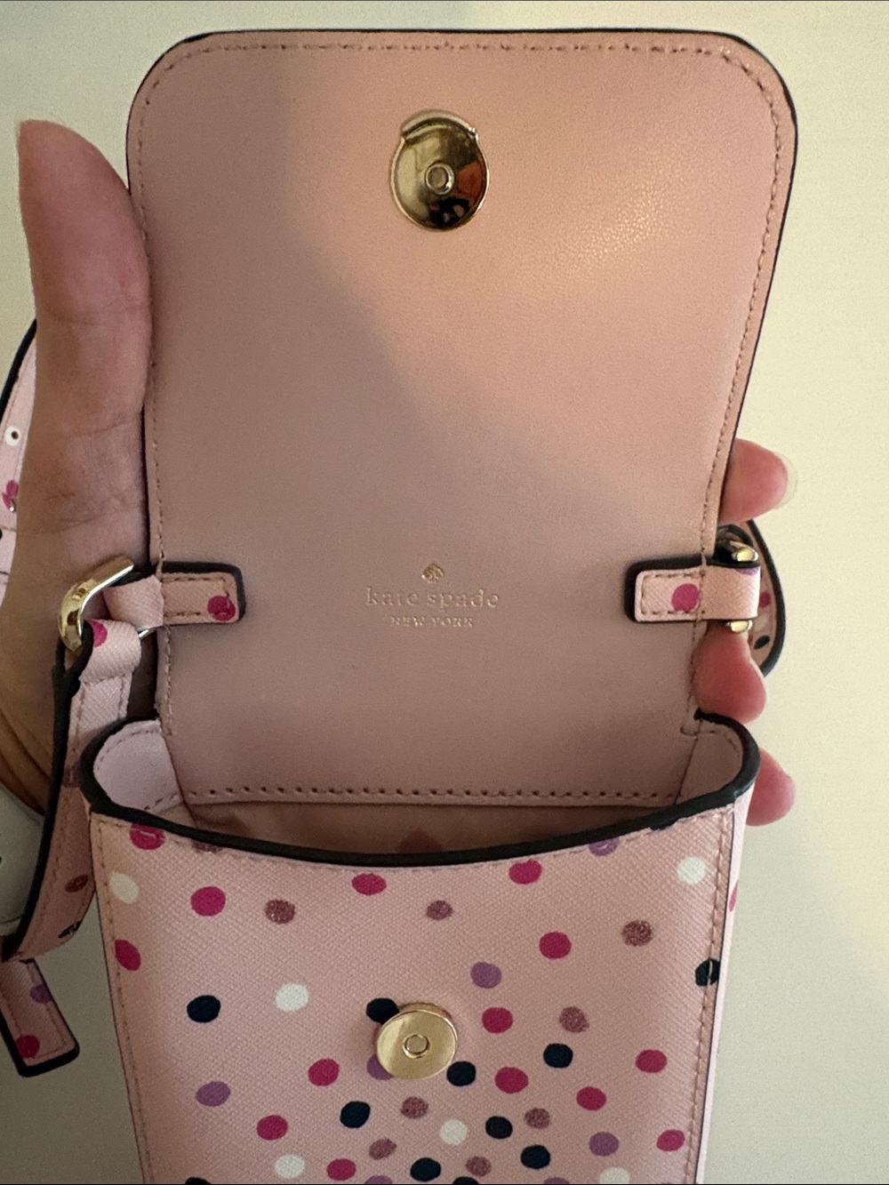 Kate Spade Staci Confetti Glitter Phone Bag - Picture 6 of 7